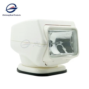 Manufacturer Wholesale Yacht Waterproof 35W Remote Control Spotlight Searchlight Thermoplastic Shell Marine Wireless