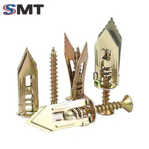 Manufacturer Direct Sales Galvanized Yellow Steel Drive Gypsum Board Expansion Screw Non-Porous Special Self Tapping M4 Thread