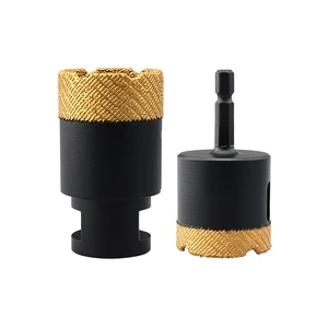 Dry Porcelain Core Drill Bits 5/8''-11 / M14 Crown Ceramic Tile Drill for Granite Marble Masonry Use Hole Saw