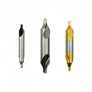 REALMAX Customized a Type Carbide Cobalt Double Head Titanium Plating Center Drill for Metal Center Drill Center Bit