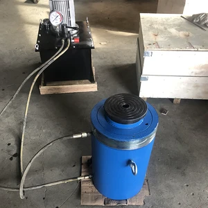 Customize Stroke Long Ram Cric Hydraulique High Pressure Oil Pump Jack Bridge Lift 30 Tons 60 Ton Hydraulic Jack 500 Ton
