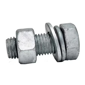 Fully Threaded Hex Bolts DIN 934 Hex Nuts Carbon Steel Zinc Plated for Brazil Argentina Automotive and Agricultural Machinery