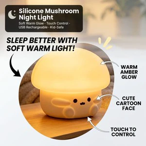 Clap Christmas Lights LED Smart Three-Speed Cute Silicone Night Light for Rooms Eye Protection Sleep Atmosphere Clap Light