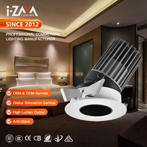 Deep Anti Dazzle Trimless Aluminum IP44 10W 12W 14W COB LED Spot Light