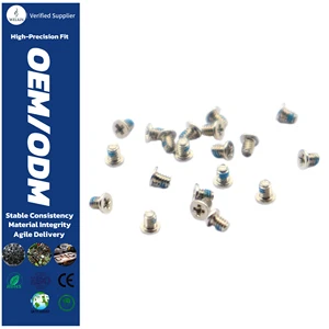 Blue Nylon Patch Phillips Flat Head Micro Screws M2 M2.5 Stainless Steel Laptop Mobile Phone Locking Fasteners