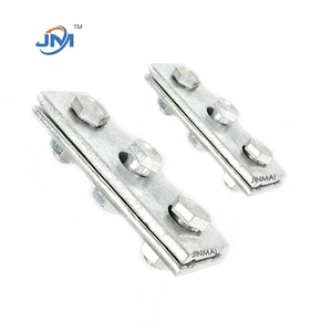 Power Accessories Manufacturer Supply Galvanized Steel Guy Clamp with 3 Bolts Parallel Groove Clamp