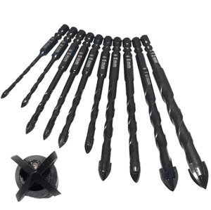 Evian Multi-function Alloy Twist Hex Carbide Drill Bit-Metric Jobbers Length Carbon Steel + YG6X Material TiCN Coating 135