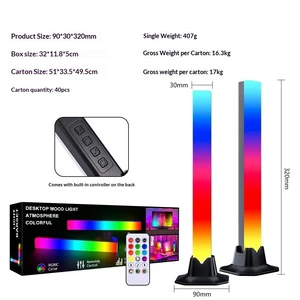 RGB Sound Pickup Light Kitchen Atmosphere Light Rhythm Light Computer Atmosphere Colorful Music Audio Voice-Controlled Light