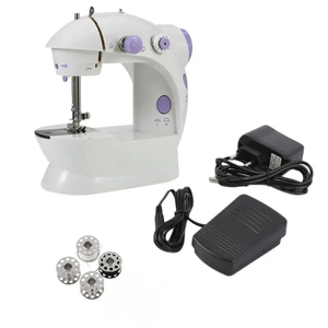 Household 202mini Sewing Machines Handheld Sewing Machine With Light Cutter Foot Pedal Portable Night Light Sewing Machine