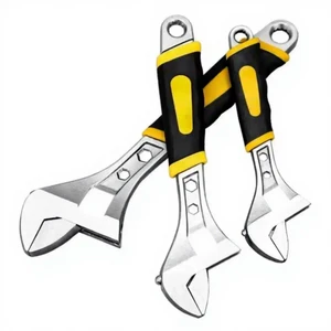 Heavy Duty Multi-Functional Adjustable Wrench Set with TPR Handle for Plumbing and Mechanical Repair