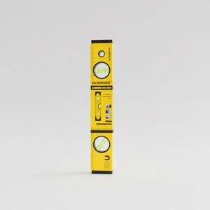 SUNRISE High Quantity New Design Industrial Aluminium Magnetic Spirit Level Yellow 0.5mm Accuracy Custom Logo Model
