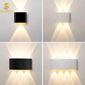 Modern Exterior Hot Sale 2W 4W 6W 8W 10W 12W Modern Style up and Down Wall Lamp Waterproof Wall Lights