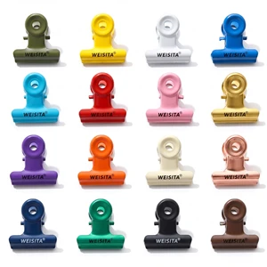 Decorative Mini 22mm Metallic Electro-Plated Binder Clips with Custom Colors Weisita WST-HZ02 Non-Magnetic