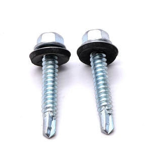 Hex Self-Tapping Hex Self-Drilling Screw M6.3 * 50 DIN7504K EPDM Washer Bonded Screw