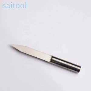 Solid Carbide Cutting Tool CNC V Shape Engraving Bit Flat Bottom Drill Bit