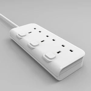 UK Extension Power Socket with 3 USB a Output Chargers 4-Port Electrical Plug and Sockets Product Type