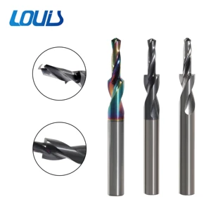 Tungsten Steel Countersink Drill Two Straight Shank Step Drill with 90 & 180 Degree Screw Countersunk Hole Drill