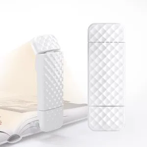 Portable LED Book Night Light Foldable Mini Reading Lamp with USB Rechargeable Clip Bookmark Dimmable School Reading Light