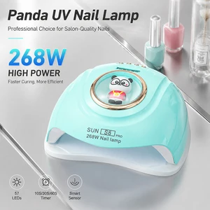 Model 2086 UV LED Nail Lamp with Auto Sensor, Fast Gel Curing Light, 10s/30s/60s/99s Timers for Salon Manicure
