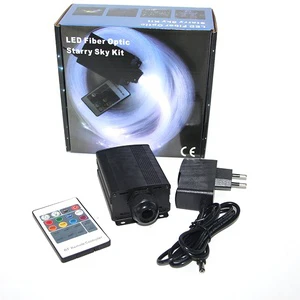 Dimmable 5W RGB LED Fiber Optic Light Aluminum Body Illuminator for Bedroom Starry Sky Ceiling Bedroom Fiber Optic Lamp