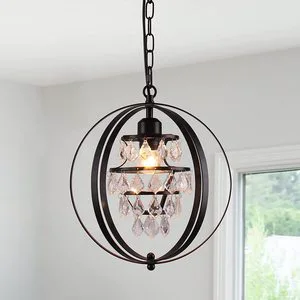 Modern Luxury 4-Layer Black Crystal Pendant Light Creative Maple Leaves Design for Home Dining Room & Hallway Vintage Chandelier