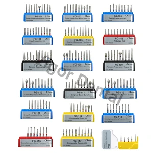 Dental High Speed Handpiece Bur Diamond Drills Kit For Polishing Teeth