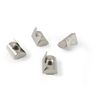 China Manufacturer ROHS M8-40 Roll-in T-Nuts with Ball Spring With Iron Sheet Spring Nut for T Slot Extrusion #5260