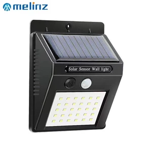 All-in-One Integrated Solar PC Material Outdoor Courtyard Dusk IP65 Waterproof Wall Floodlight 20 LED Motion-Sensing Dimmable
