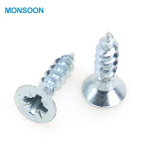 MONSOON High Quality Yellow Zinc Counter Sunk Head Furniture Fittings Chipboard Screw