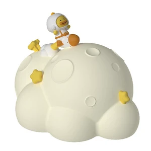 Cute Planet Night Light with Long-Lasting Rechargeable Battery Dreamy Ambience Night Lamp