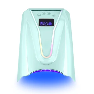Beads Rechargeable 128W UV LED UV Light for Gel Nails Gradient Purple Light up Logo Led Nail Lamp for Makeup Salon