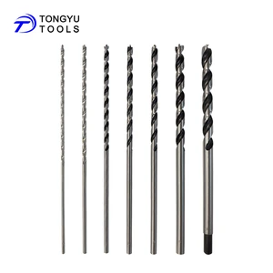 300mm Extra Long Brad Point Wood Drill Bit Set 7 Pcs in Hanging Bag - Deep Hole Beam Drilling Bits for Hardwood Softwood and MDF