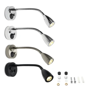 RV Reading Light DC 12V 24V RV Interior Lights Flexible LED Light Fixtures Designed for Camper, Van, Boat and Motorhome