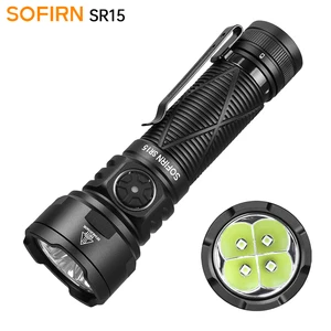 Sofirn SR15 4500LM Powerful LED Flashlight Rechargeable Type C Lantern Waterproof Camping Torch 21700 Searchlight