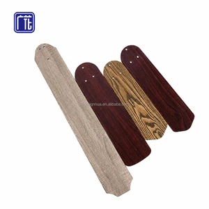 GuangHua High Quality Fan Light Wood Leaf Accessories Restaurant Bedroom Dimming Home Decorative