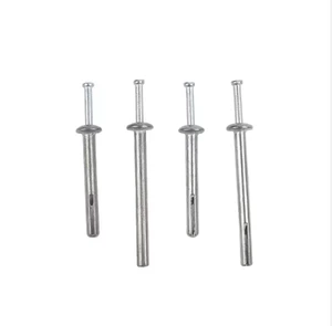1/4 Inch X 1 Inch Hammer-Set Nail Drive Concrete Anchors Steel Expansion Pin Anchor with Zinc Alloy in Nail