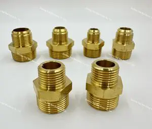 Custom Delay Male Nipples Threaded Hydraulic Brass Tube Fittings Swivels For Hydraulic Pipes