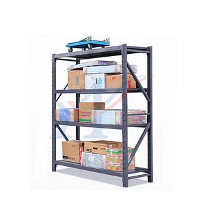 Customized Medium Duty Industrial Black Storage Steel Rack Display Stand Shelf