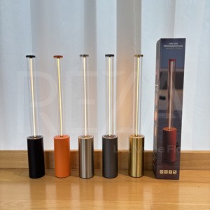 Portable Cordless Rod-shaped LED Table Lamp Dimming Rechargeable Night Light Ambiance Lamp Handheld for Restaurant bar Hotel