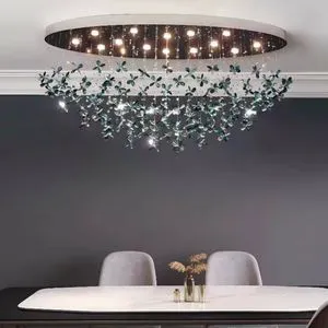Art Style Bespoke Indoor Decoration Pendant Lamp Villa Hall Staircase Led Chandelier Lamp Pendant Light for Living Room Hotel