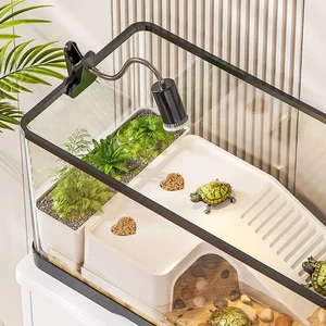 Large Uncovered Luxury Outdoor Turtle Aquarium Set with Food Scoop and Scallops