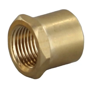 OEM Factory CNC Machined Brass Female Threaded Hex Coupling Screw Bushing