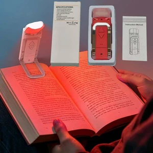 Hot Sale Foldable Portable LED Book Reading Light Rechargeable-Bedroom Bedside Table Lamp Warm White Eye-Caring Flicker-Free