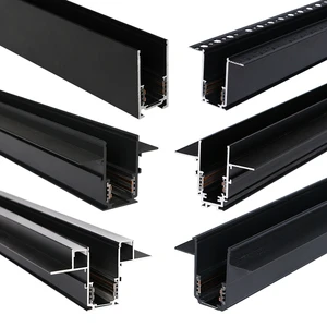 DC48V Linear Spotlight Ceiling Surface Recessed Hanging Magnet Track Light Magnetic Track Light System LED Track Light Rail