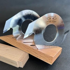 2T High Speed Steel Finger Joint Cutter for Woodworking - Wood Milling Router Bit Tool