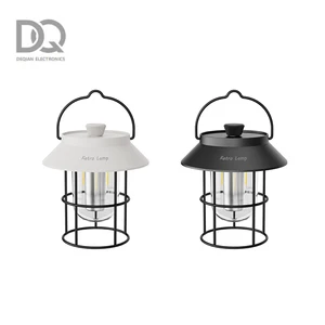 Portable LED Camping Lantern 5000mAh Emergency Power Bank SOS Red Strobe Light Dual Light Sources Adjustable Color Temperature