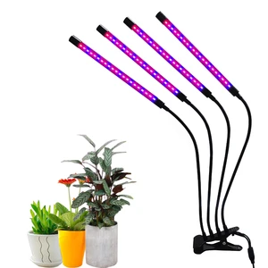 2025 LIWEIDA Factory Supply LED Four Head Clip Plant Lamp Can Bend and Adjust to Illuminate Plants Greenhouse Fruits and Crop