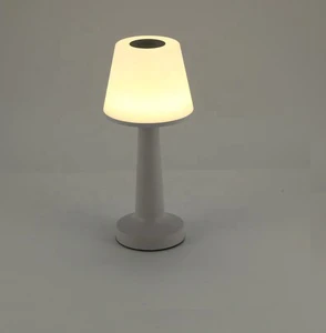 Portable LED Touch Control Wireless Plastic Desk Lamp USB Rechargeable Dinner Light 3000k Eye Caring Table Lamp