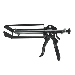 Manual Black Caulking Gun Dual Cartridge Epoxy Gun for Plastic Repair Epoxy and Adhesives