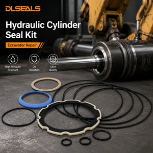Dlseals Arm Cylinder Seal Kit PU Polyurethane For Excavator Komatsu Hitachi Kobelco Hydraulic Cylinder High Pressure OEM